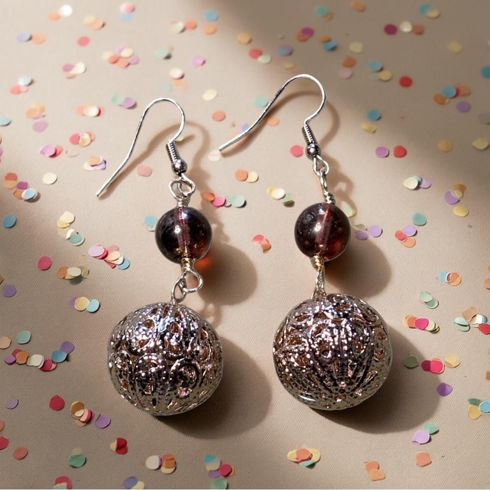 Elegant Silver Filigree Earrings